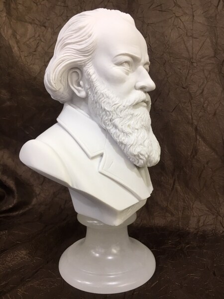 Johannes Brahms Marble Bust Sculpture German composer pianist